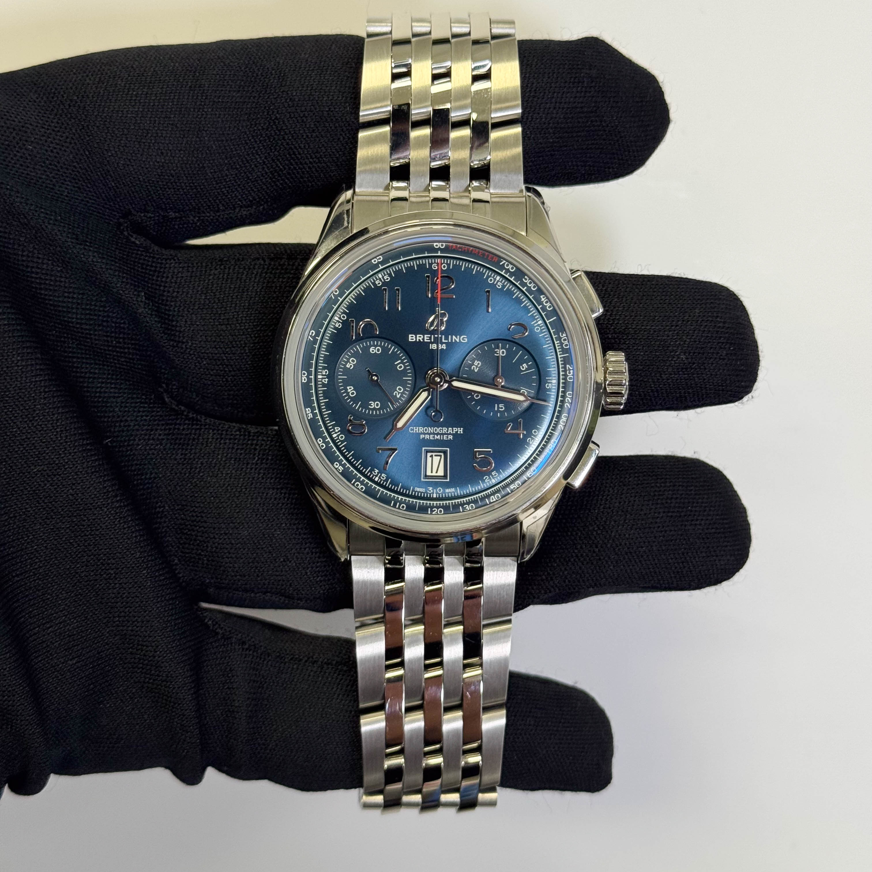 Breitling Premier 42mm Blue Dial Ref# AB0145171C1A1