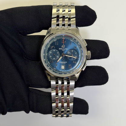 Breitling Premier 42mm Blue Dial Ref# AB0145171C1A1