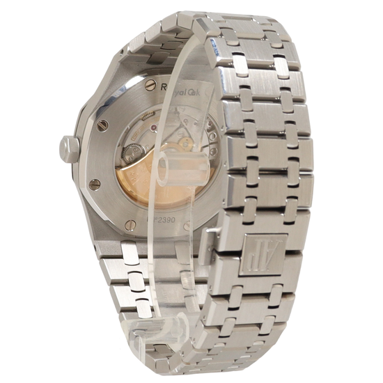 Audemars Piguet Royal Oak Stainless Steel 41mm Black Stick Dial Watch Reference#: 15400ST.OO.120ST.01 - Happy Jewelers Fine Jewelry Lifetime Warranty