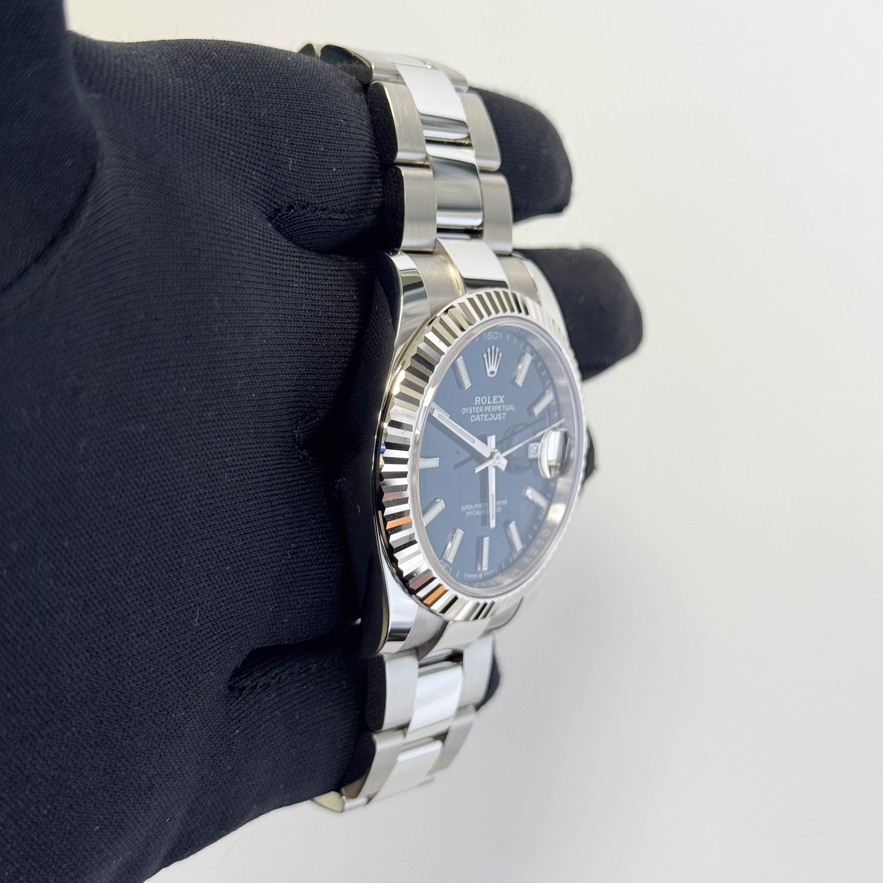 Rolex Datejust 41mm Blue Dial Watch Ref# 126334 - Happy Jewelers Fine Jewelry Lifetime Warranty