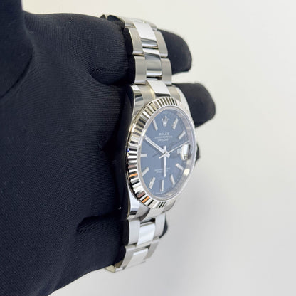 Rolex Datejust 41mm Blue Dial Watch Ref# 126334 - Happy Jewelers Fine Jewelry Lifetime Warranty