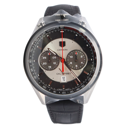 Tag Heuer Carrera 45mm Grey Dial Watch Ref# CAR2C11-01 - Happy Jewelers Fine Jewelry Lifetime Warranty