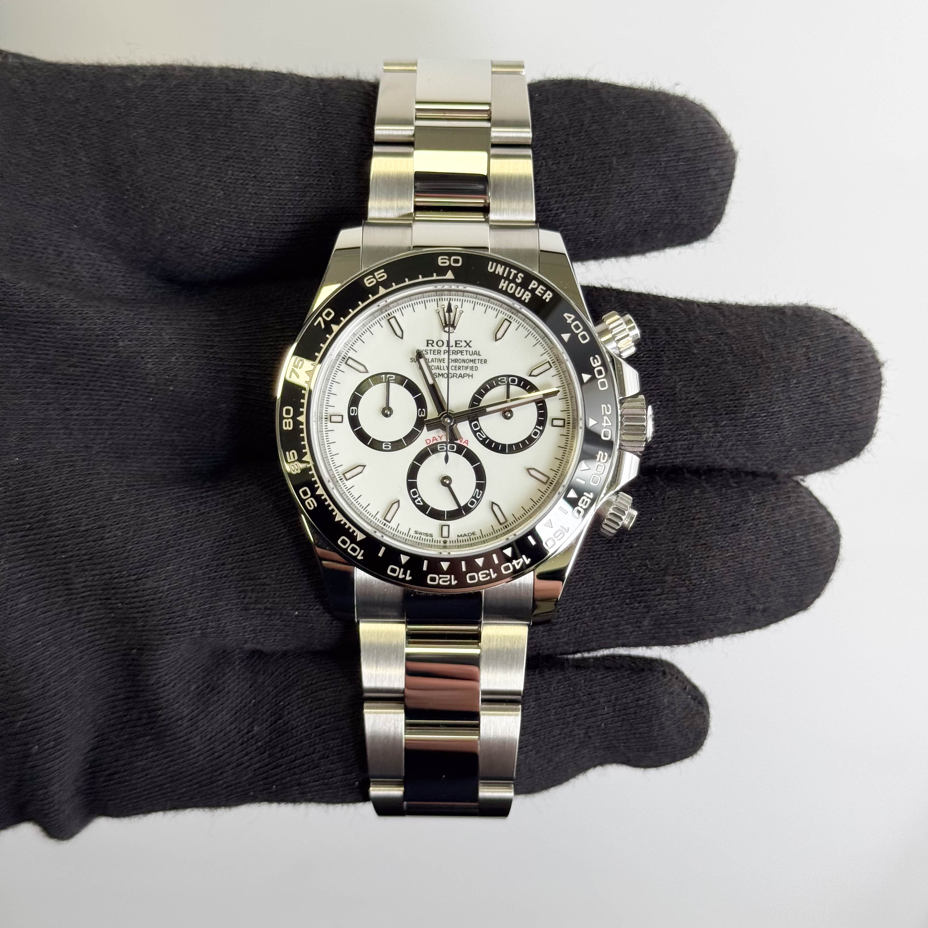 Rolex Daytona 40mm White Dial Watch Ref# 126500LN