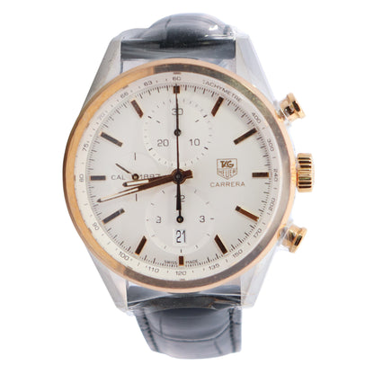 Tag Heuer Carrera 41mm Silver Dial Watch Ref# CAR2150 - Happy Jewelers Fine Jewelry Lifetime Warranty