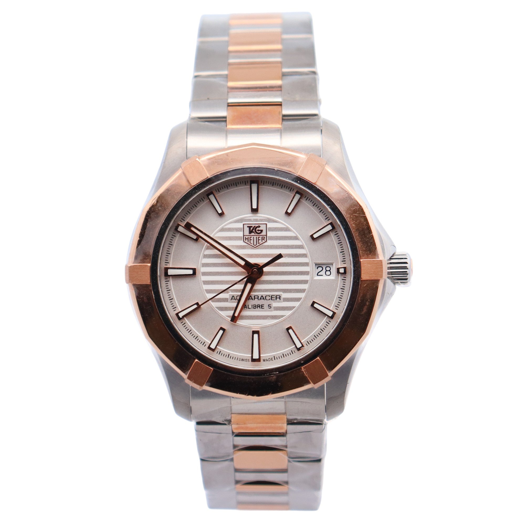 Tag Heuer Aquaracer 40mm White Dial Watch Ref# WAP2150 - Happy Jewelers Fine Jewelry Lifetime Warranty