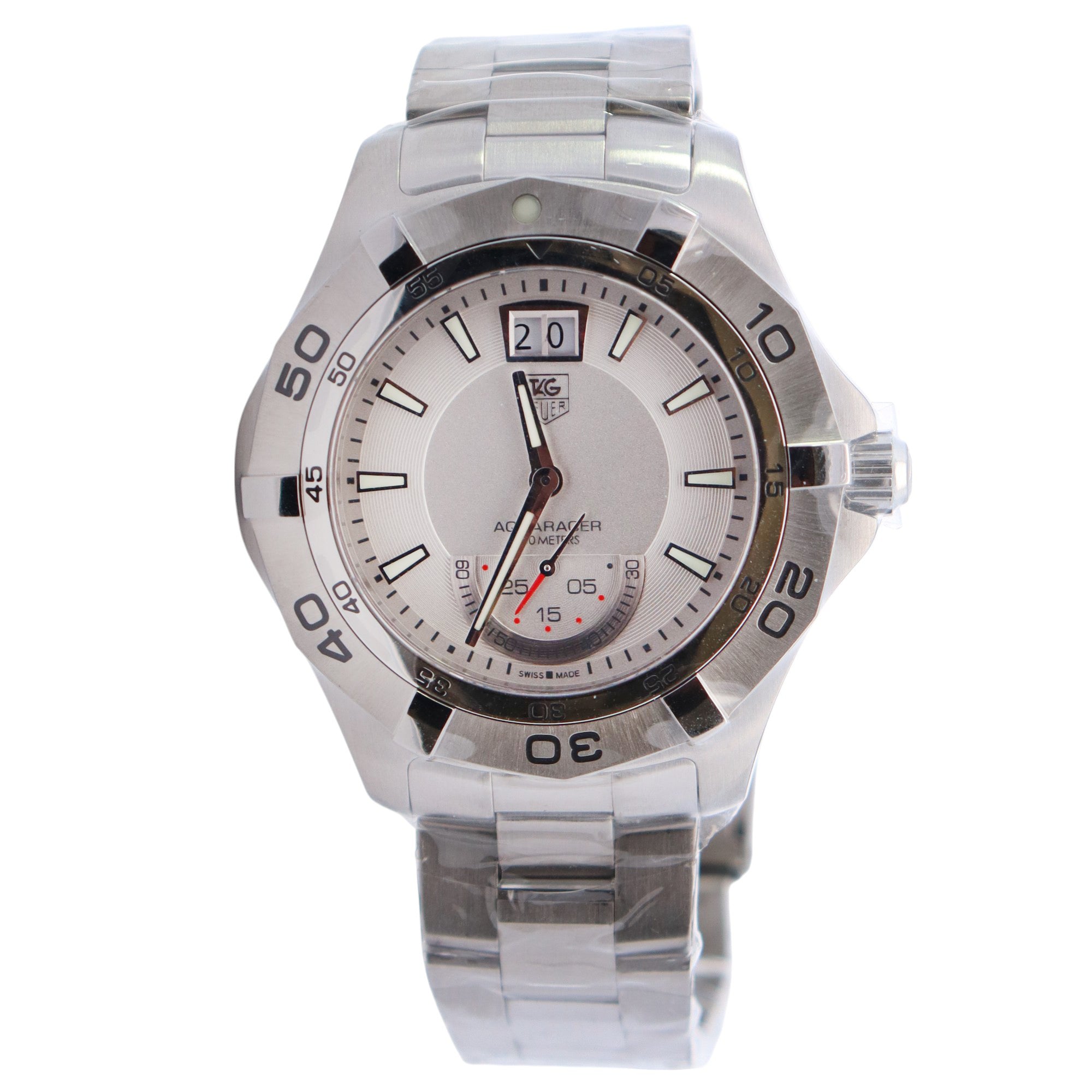 Tag Heuer Aquaracer 41mm White Dial Watch Ref# WAF1011 - Happy Jewelers Fine Jewelry Lifetime Warranty