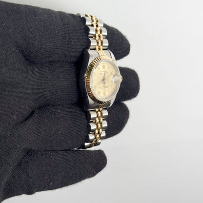 Rolex Datejust 26mm Champagne Dial Watch Ref# 69173