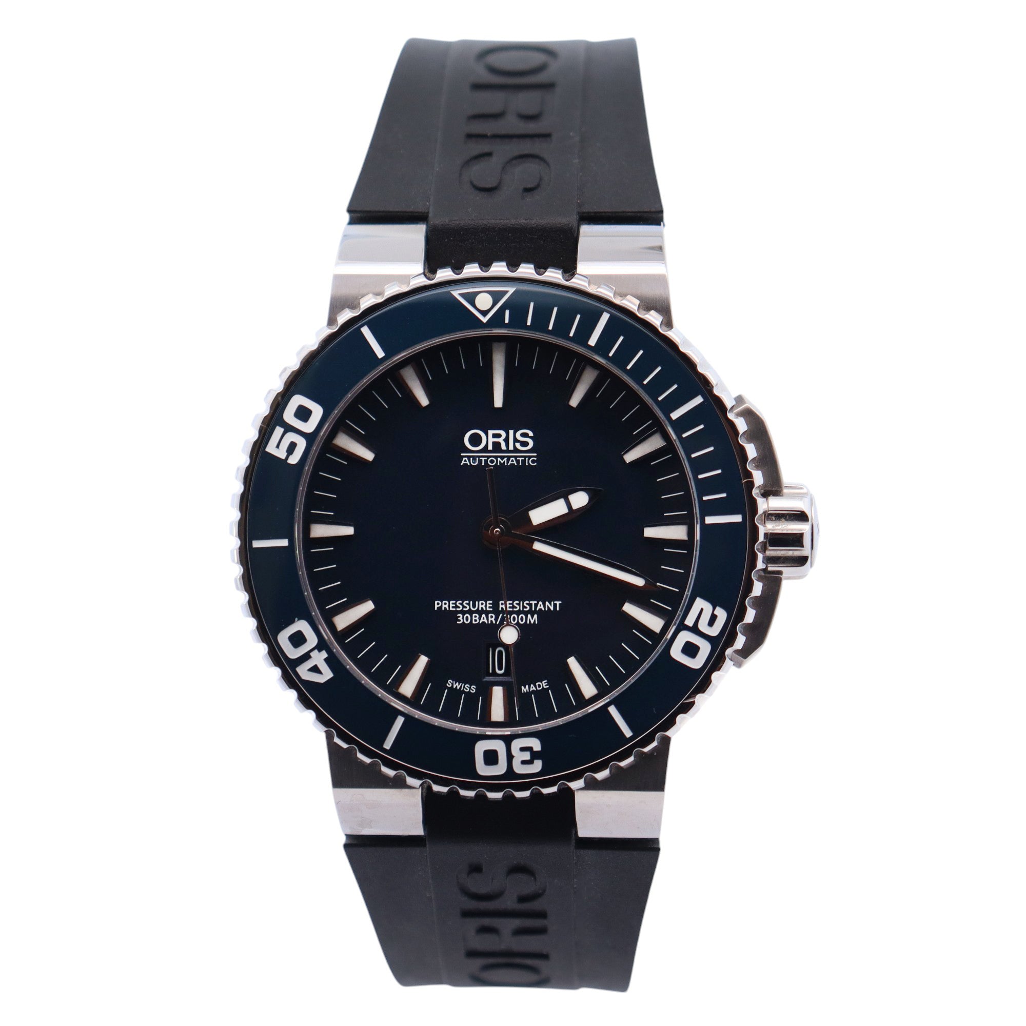 Oris Aquis 44.5mm Blue Dial Watch Ref# 7653-05 - Happy Jewelers Fine Jewelry Lifetime Warranty