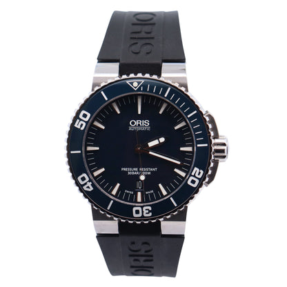 Oris Aquis 44.5mm Blue Dial Watch Ref# 7653-05 - Happy Jewelers Fine Jewelry Lifetime Warranty