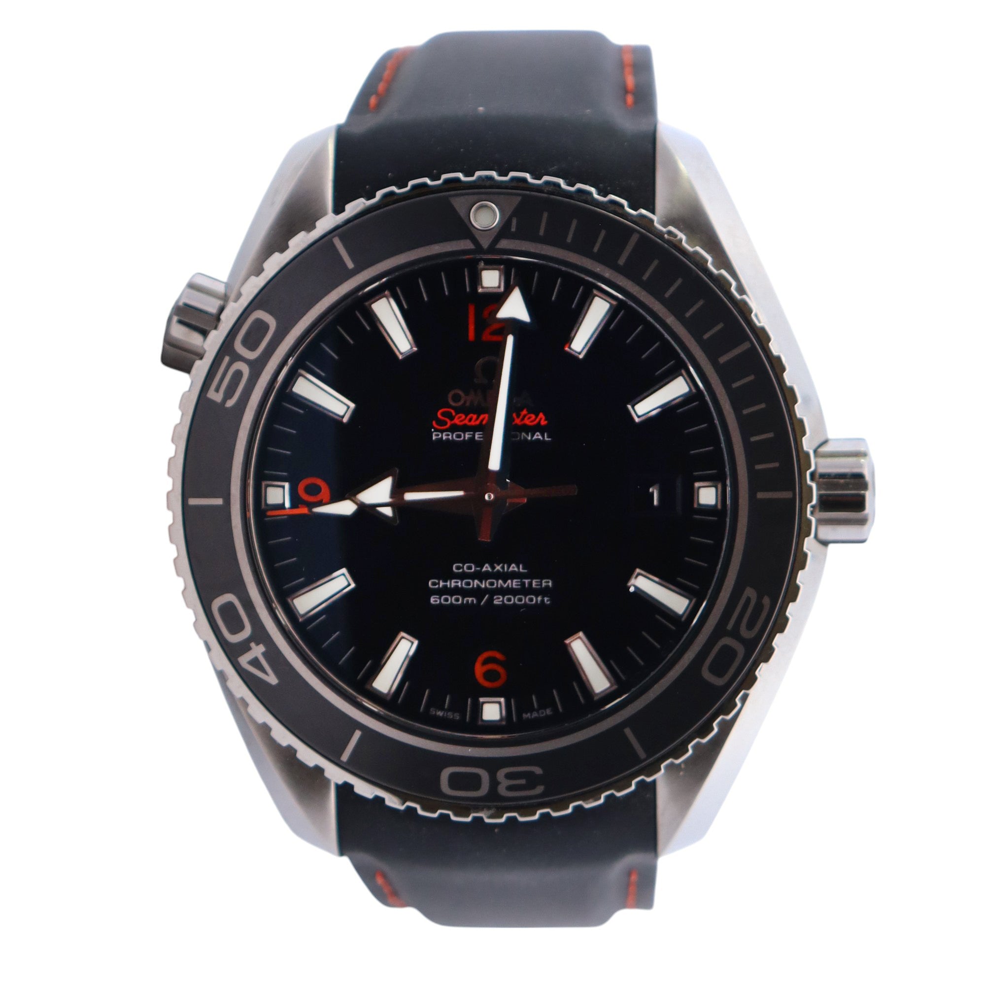 Omega Seamaster 45.5mm Black Dial Watch Ref# 232.32.46.21.01.005 - Happy Jewelers Fine Jewelry Lifetime Warranty