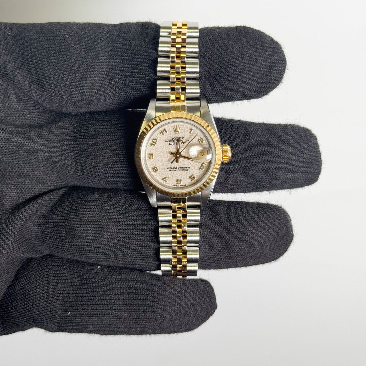 Rolex Datejust 26mm Ivory Dial Watch Ref# 69173