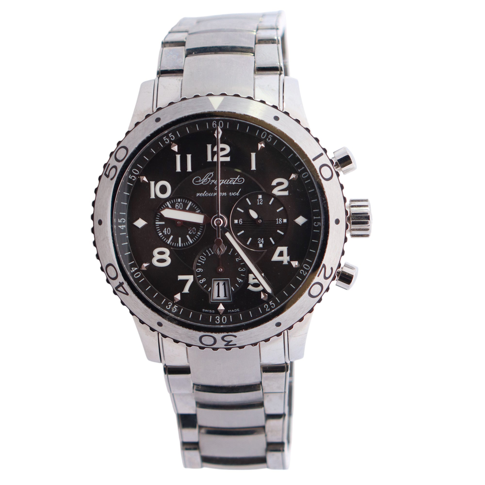 Breguet Type XXI 43mm Grey Dial Watch Ref# 3810 - Happy Jewelers Fine Jewelry Lifetime Warranty