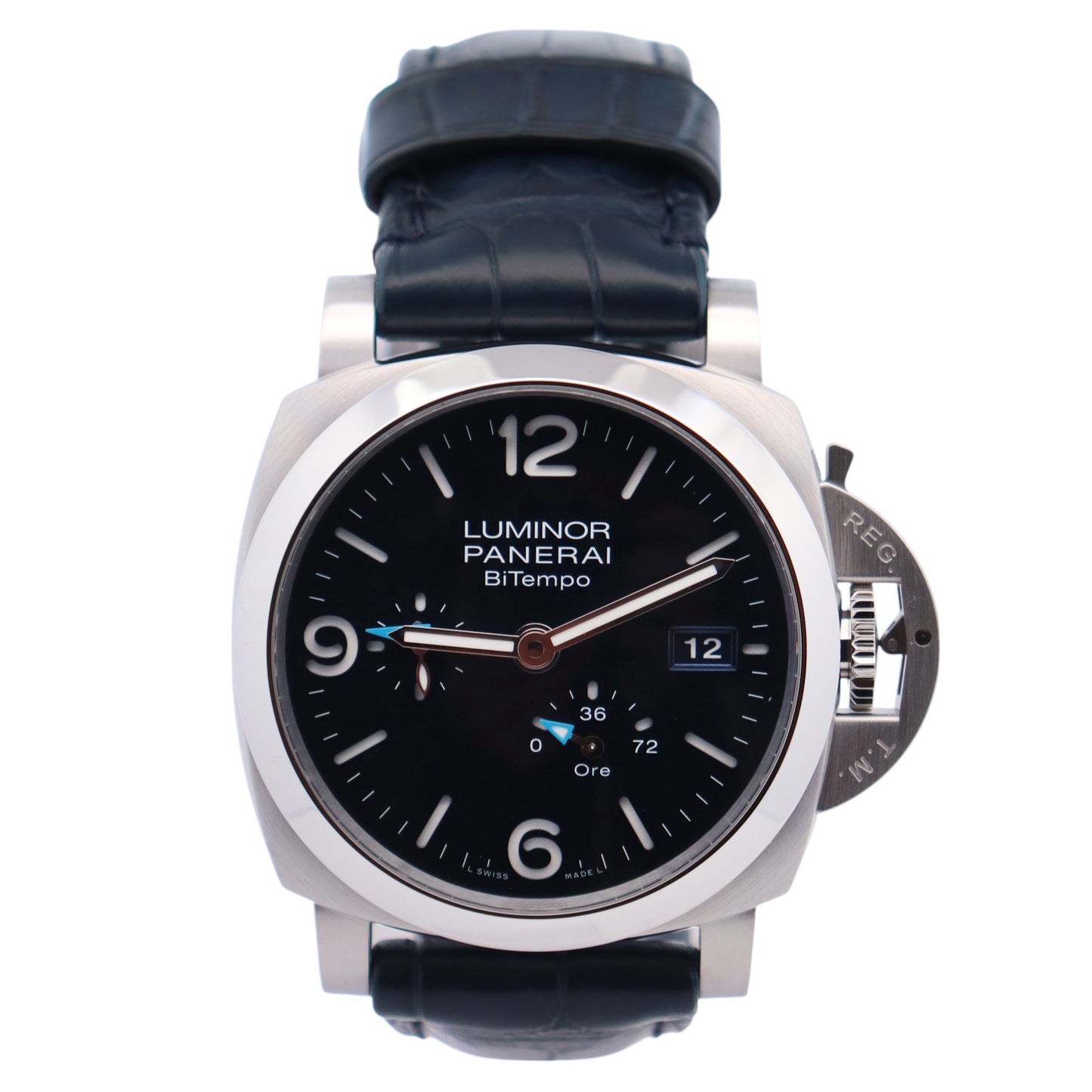 Panerai Luminor 44mm Blue Dial Watch Ref# PAM01361