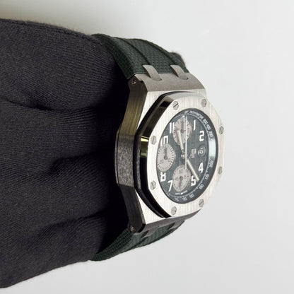 Audemars Piguet Royal Oak 42mm Green Dial Watch Ref# 26238TI.OO.A056CA.01 - Happy Jewelers Fine Jewelry Lifetime Warranty