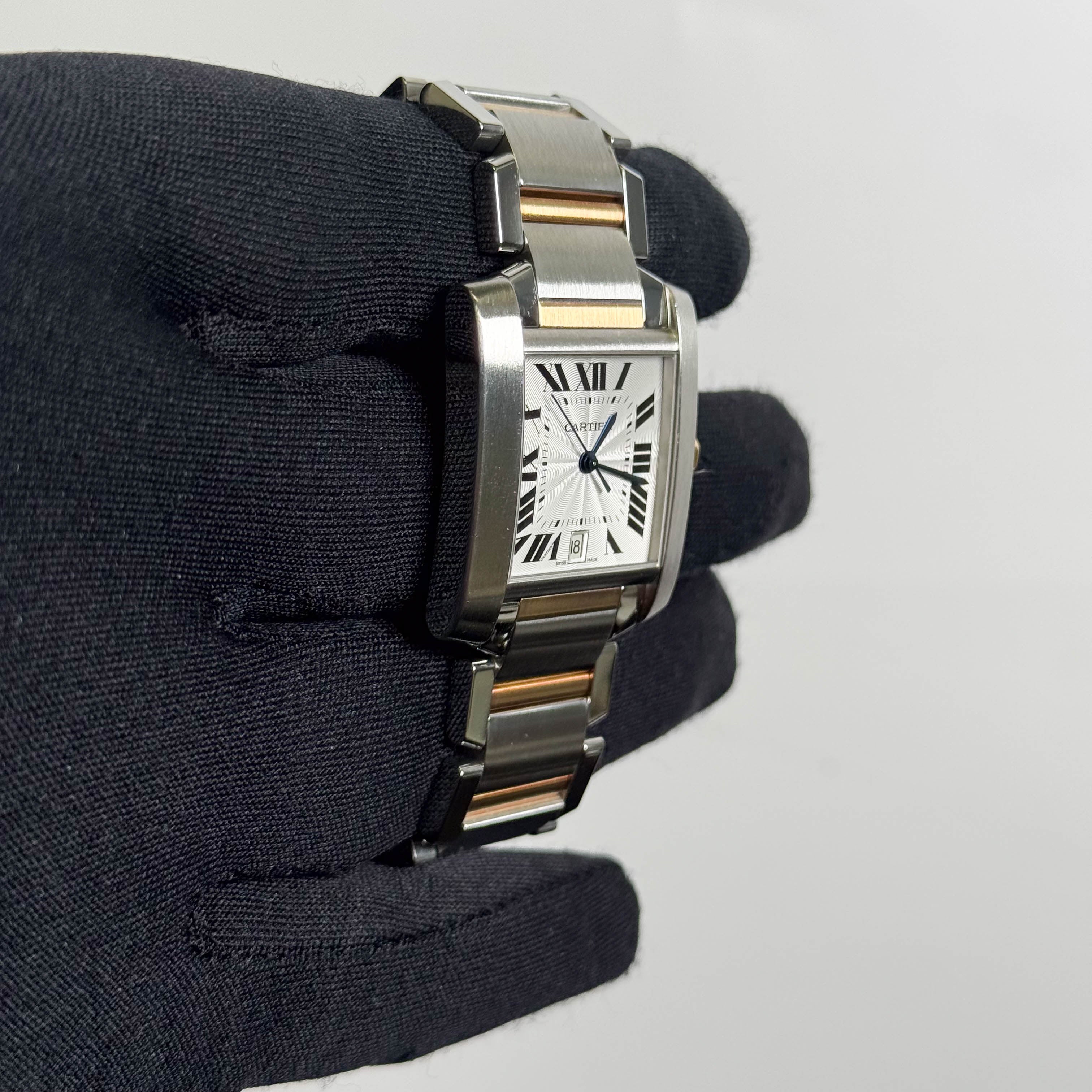 Cartier Tank Stainless Steel 32mm White Dial Watch Ref# W51005Q4 - Happy Jewelers Fine Jewelry Lifetime Warranty