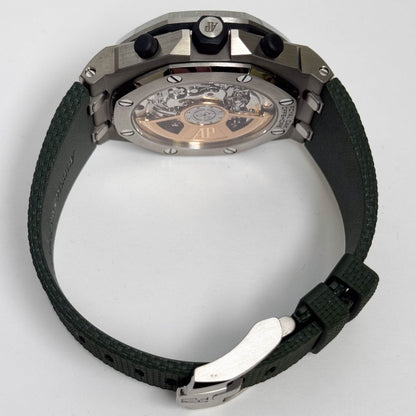 Audemars Piguet Royal Oak 42mm Green Dial Watch Ref# 26238TI.OO.A056CA.01 - Happy Jewelers Fine Jewelry Lifetime Warranty