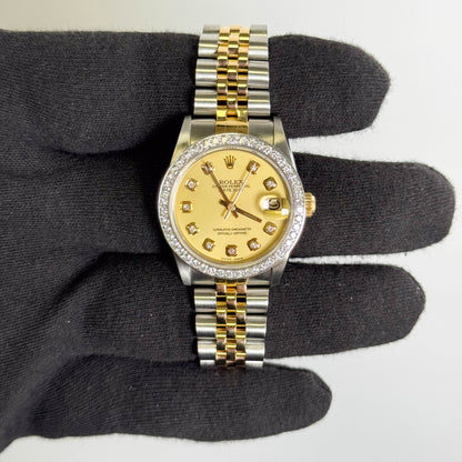 Rolex Datejust 31mm Champagne Dial Watch Ref# 68273 - Happy Jewelers Fine Jewelry Lifetime Warranty