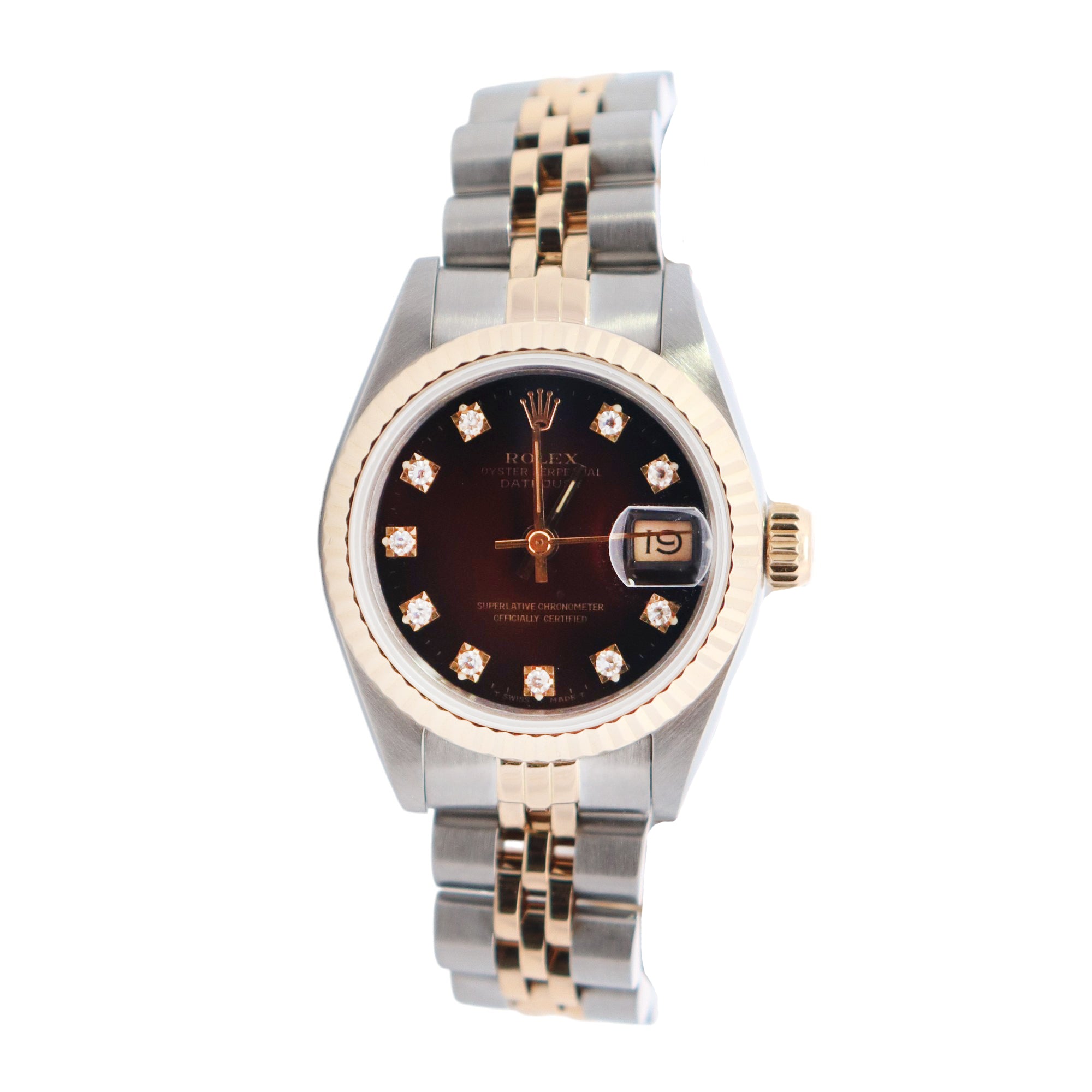 Rolex Datejust 26mm Red Vignette Watch Ref# 69173 - Happy Jewelers Fine Jewelry Lifetime Warranty