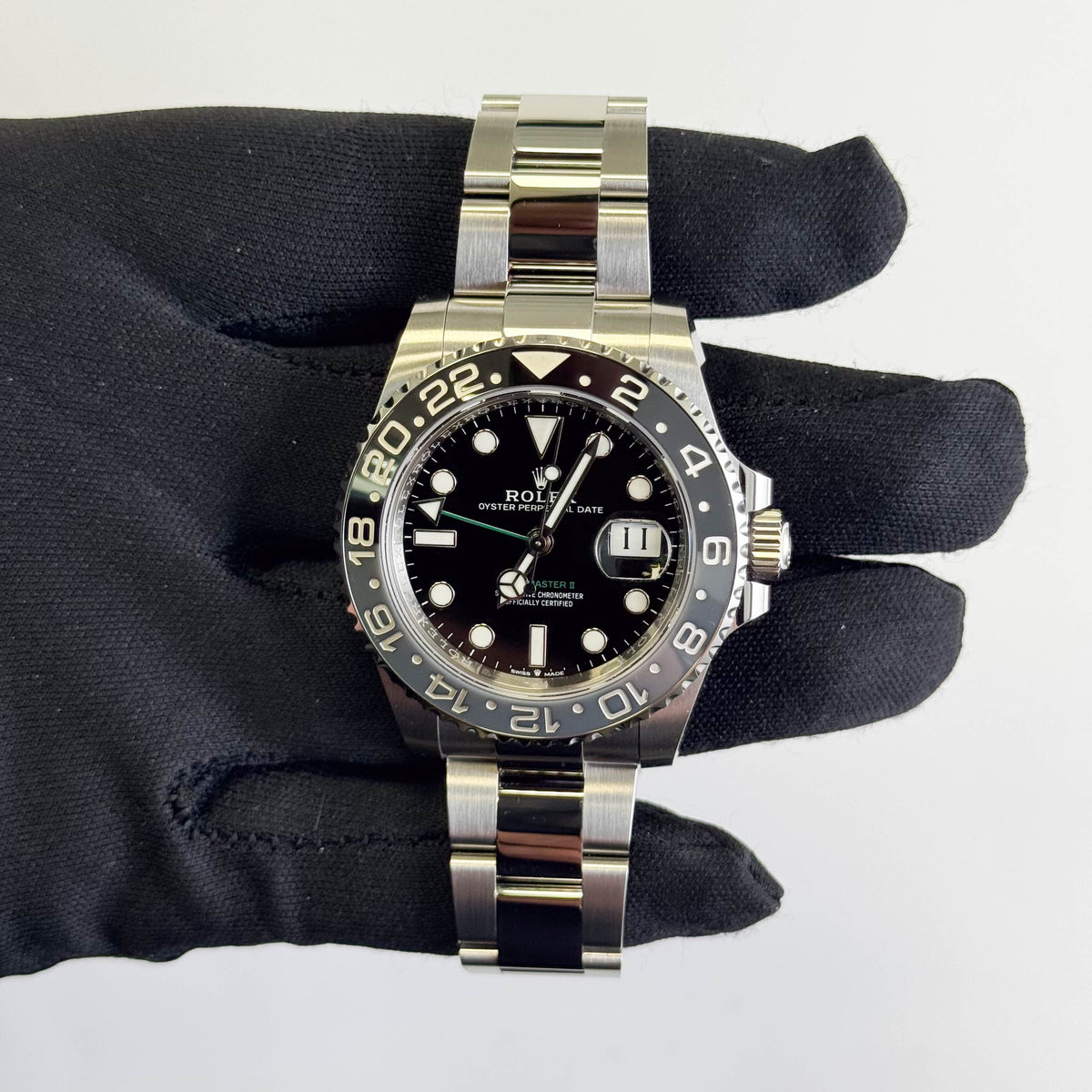 Rolex GMT-Master II "Bruce Wayne" 40mm Black Dial Watch Ref# 126710GRNR - Happy Jewelers Fine Jewelry Lifetime Warranty
