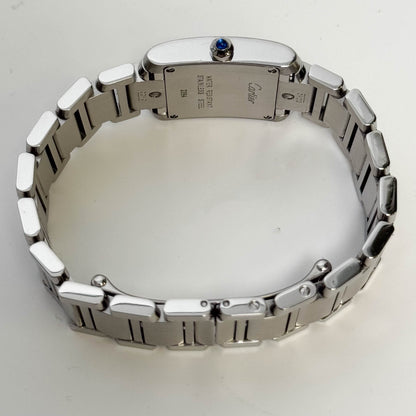 Cartier Tank Stainless Steel 20mm Ivory Dial Watch Ref# W51008Q3 - Happy Jewelers Fine Jewelry Lifetime Warranty