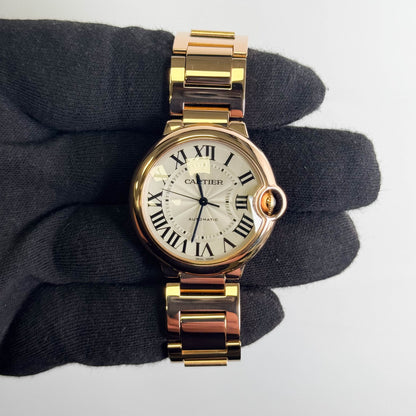 Cartier Ballon Bleu De Cartier 36mm Silver Dial Watch Ref# W69004Z2