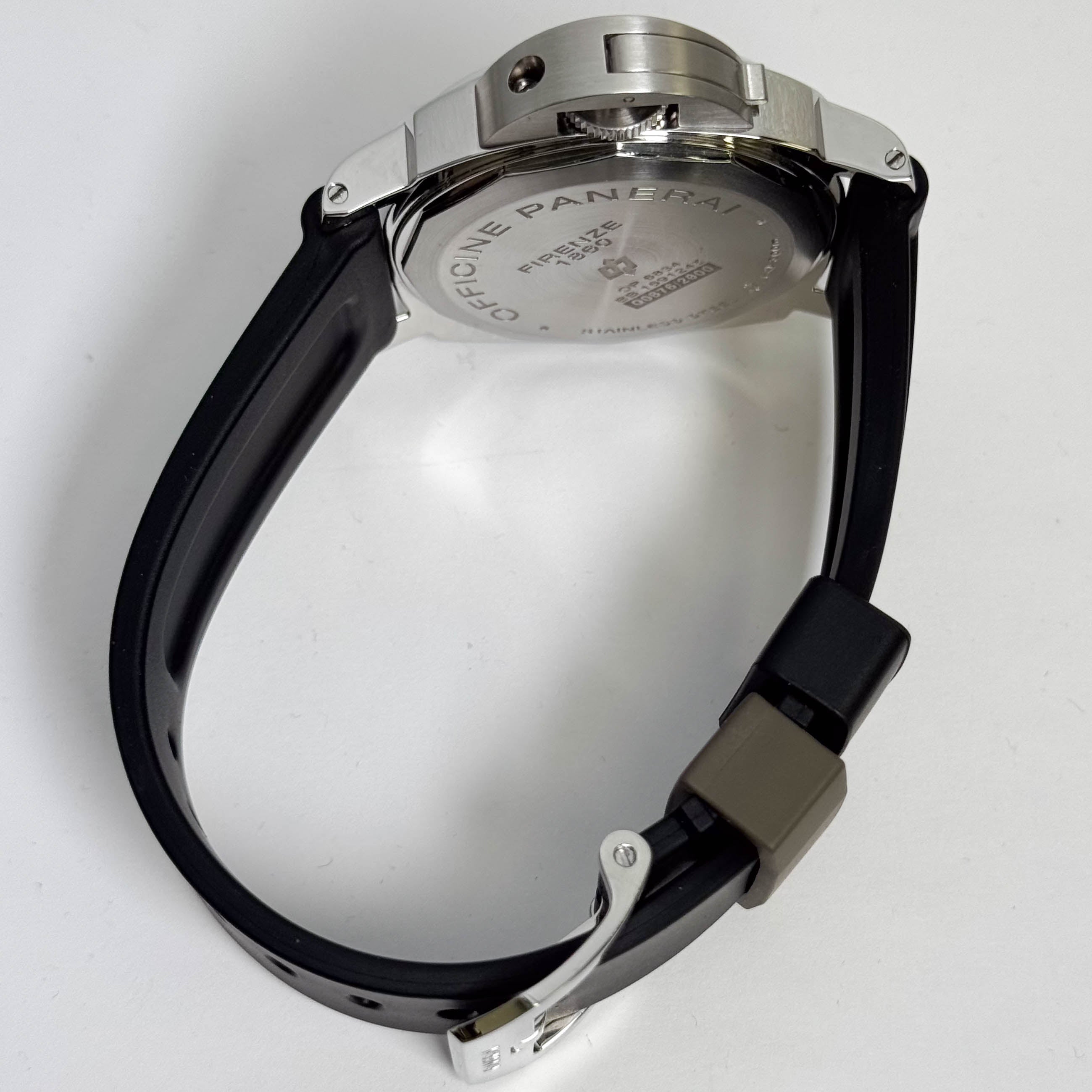 Panerai Luminor Marina Base Logo 44mm Black Dial Watch Ref# PAM00005 - Happy Jewelers Fine Jewelry Lifetime Warranty