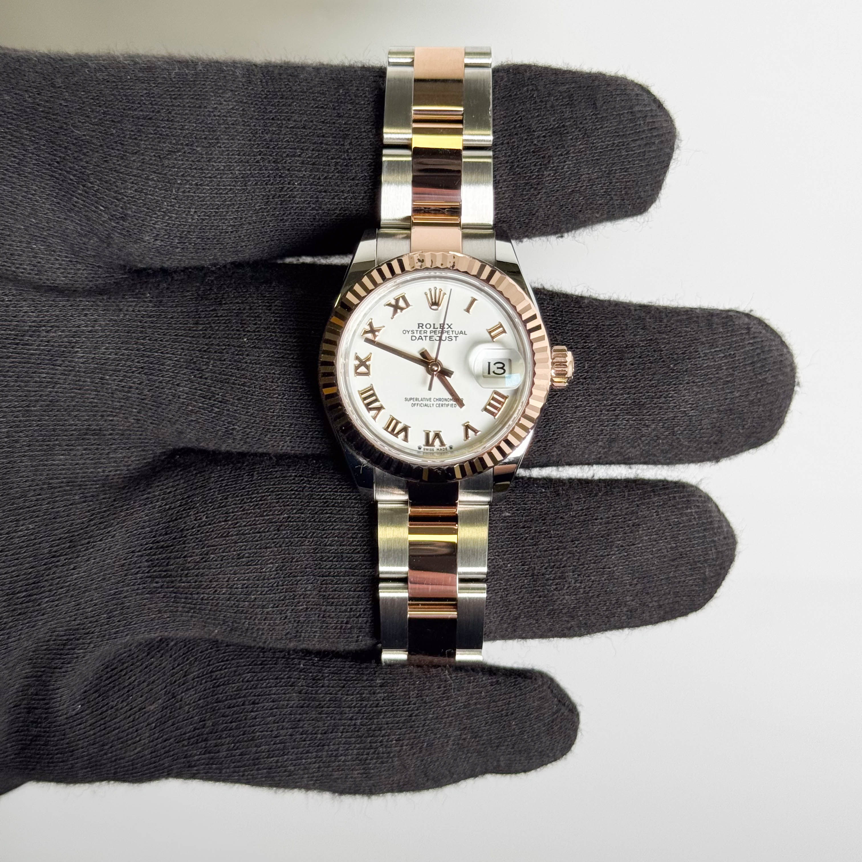 Rolex Datejust 28mm White Dial Watch Ref# 279171