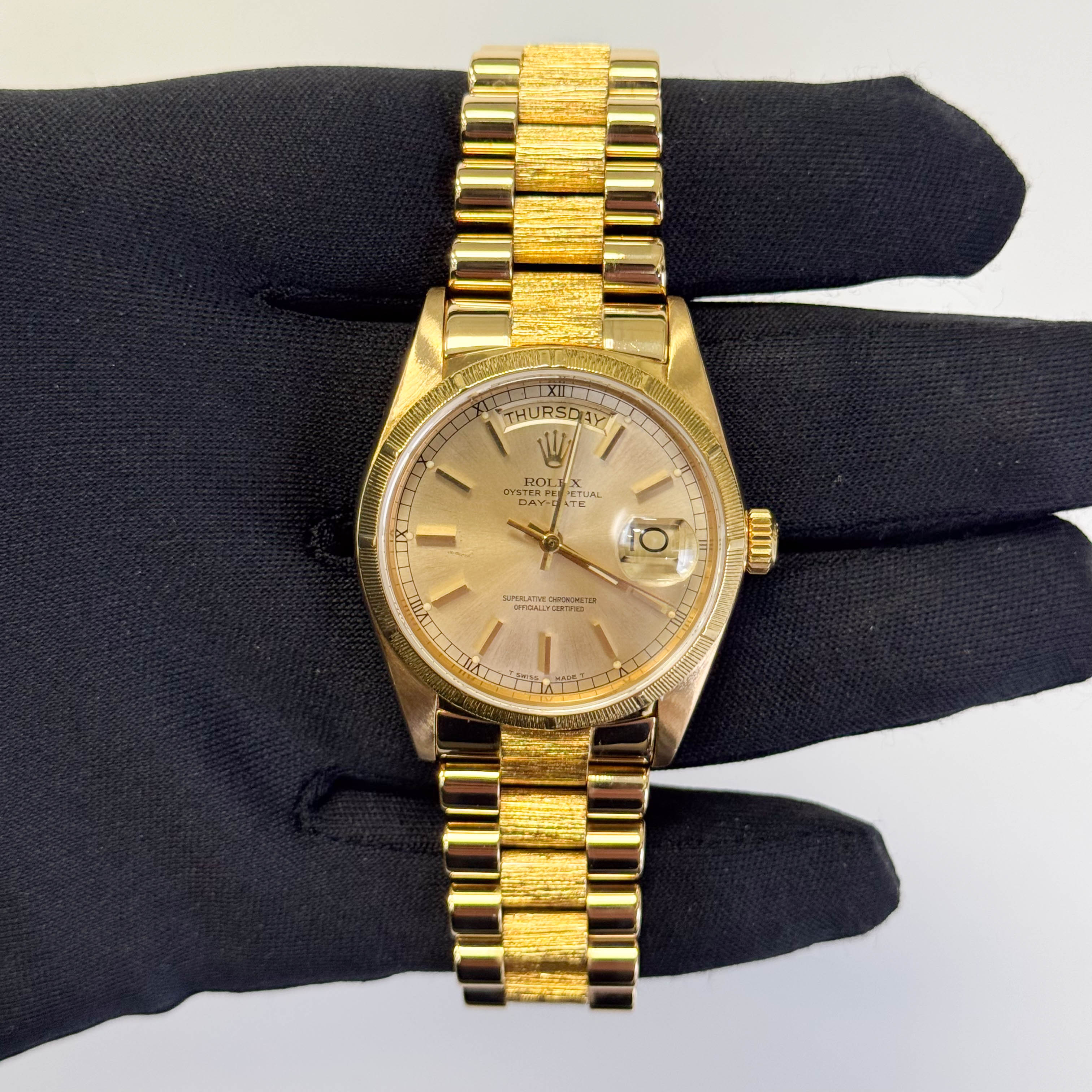 Rolex Day-Date 36mm Champagne Dial Watch Ref# 18078 – Happy Jewelers