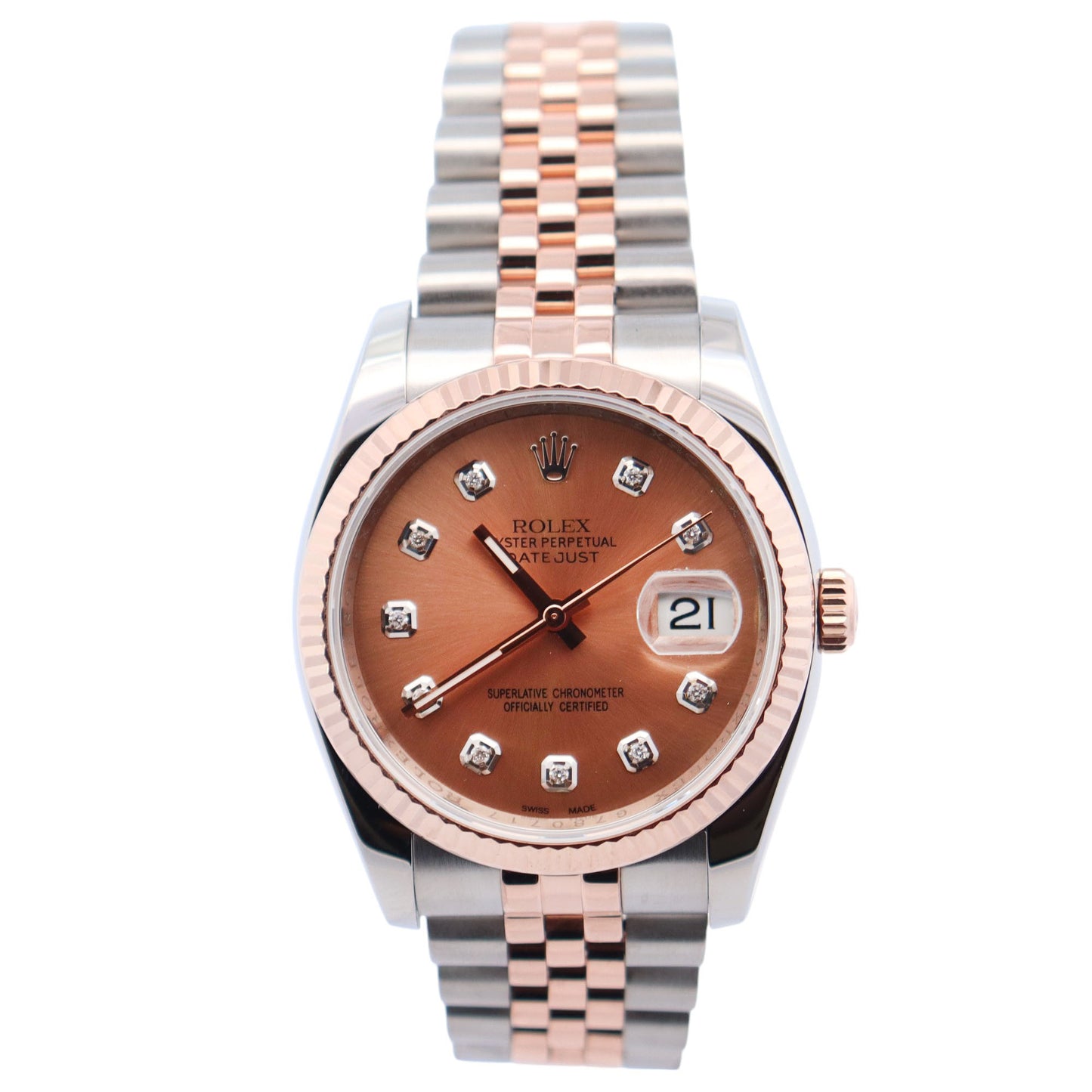 Rolex Datejust 36mm Pink Dial Watch Ref# 116231