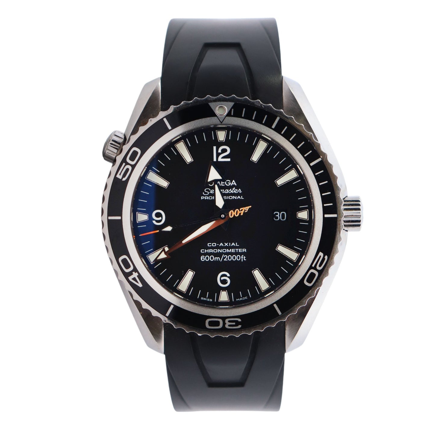 Omega Seamaster 45.5mm Black Dial Watch Ref# 2907.50.91