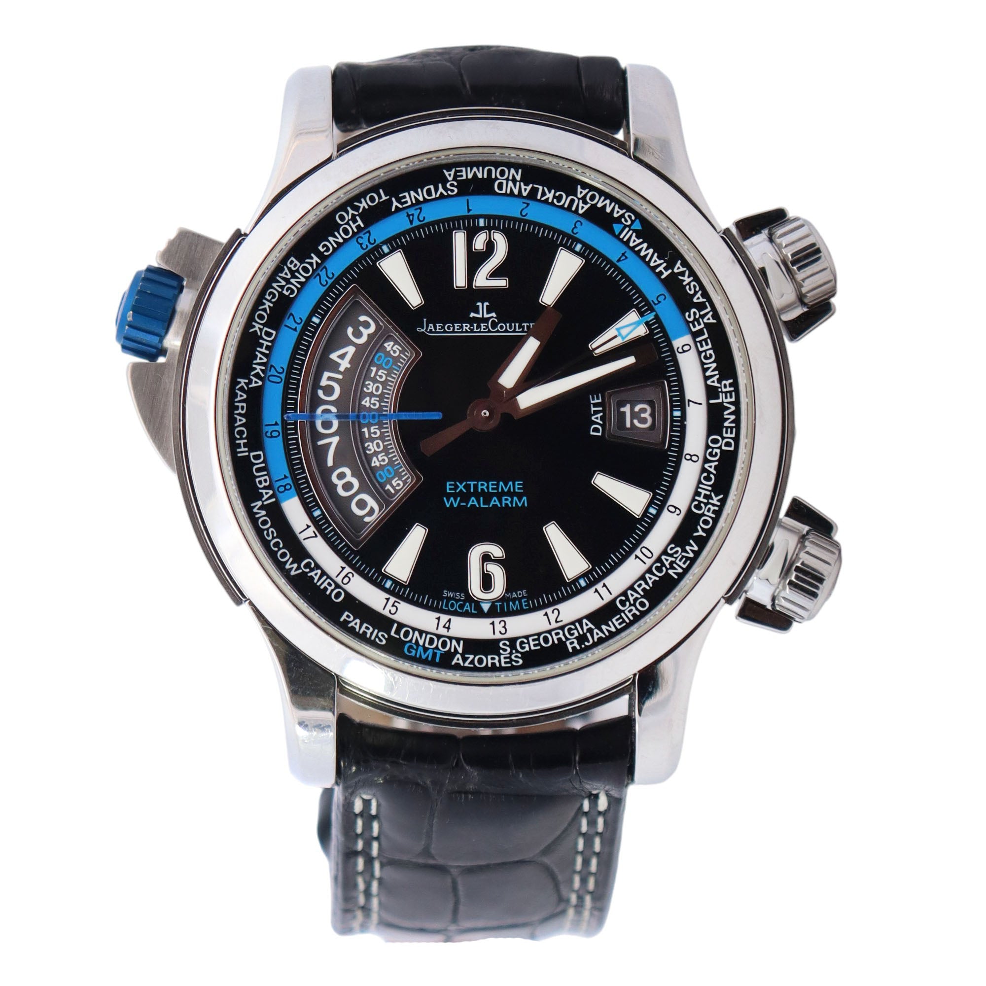 Jaeger-LeCoultre Master Compressor 46mm Black Dial Watch Ref# Q177847U - Happy Jewelers Fine Jewelry Lifetime Warranty