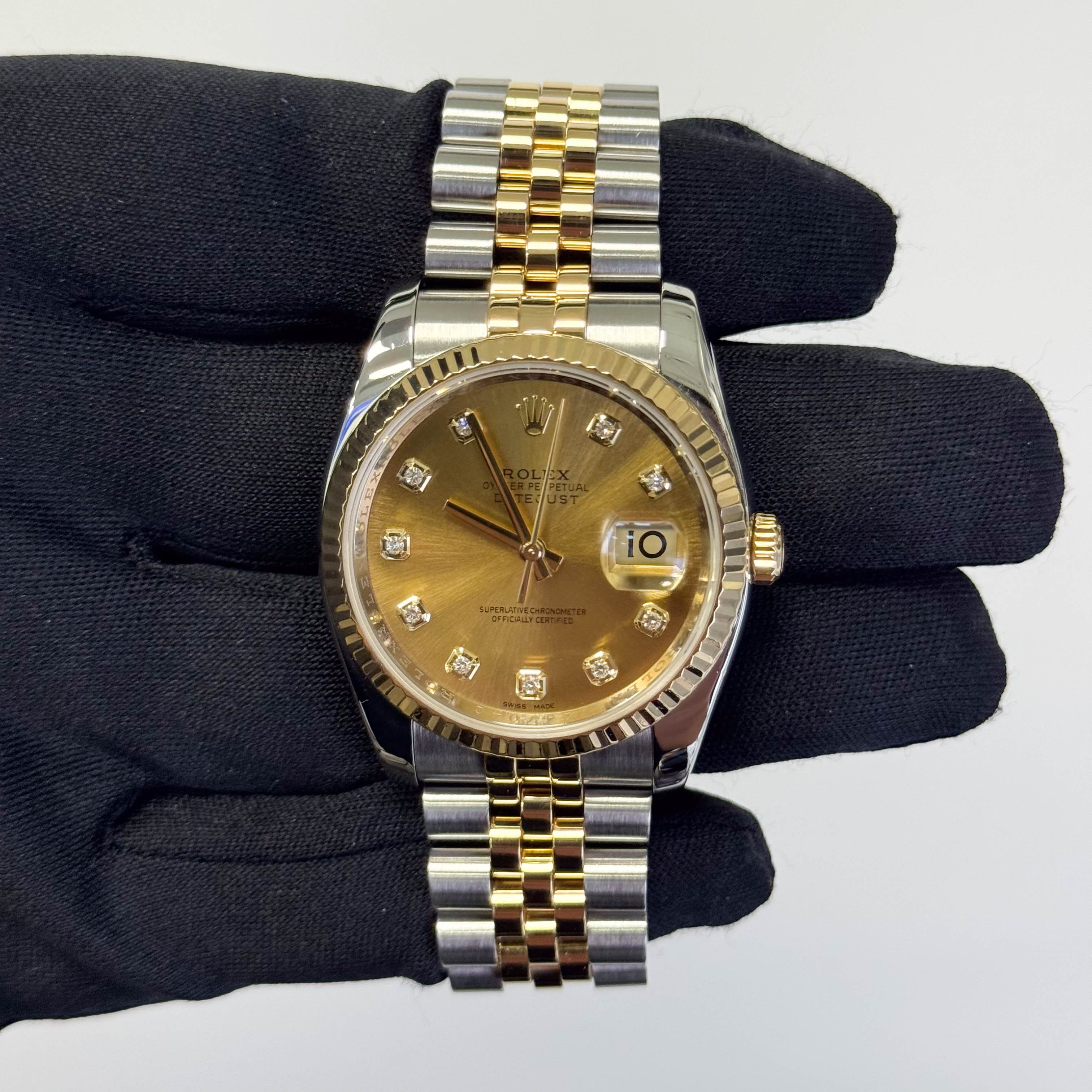 Rolex Datejust 36mm Champagne Dial Watch Ref# 116233 - Happy Jewelers Fine Jewelry Lifetime Warranty