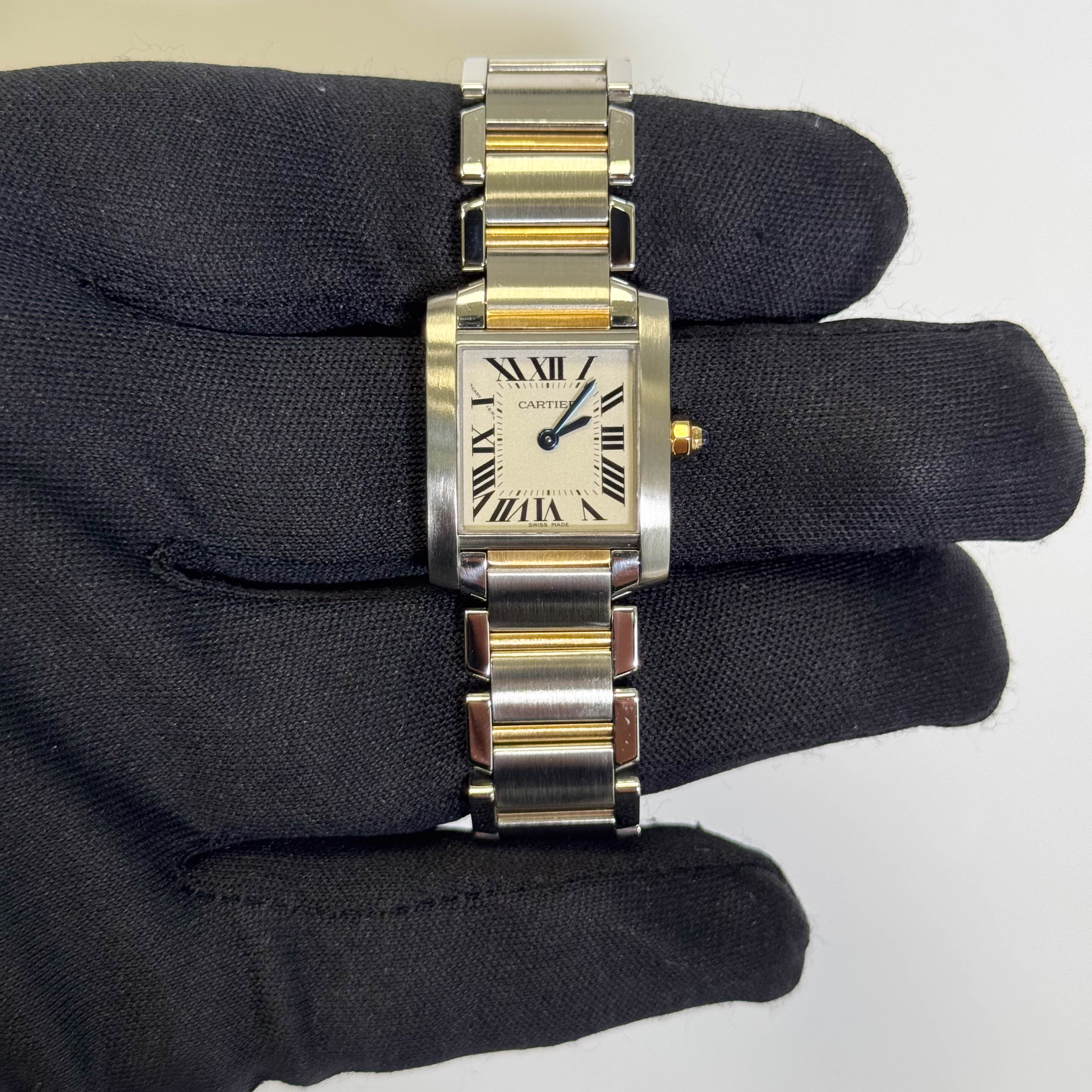 Cartier Tank 20mm White Dial Watch Ref# W51007Q4