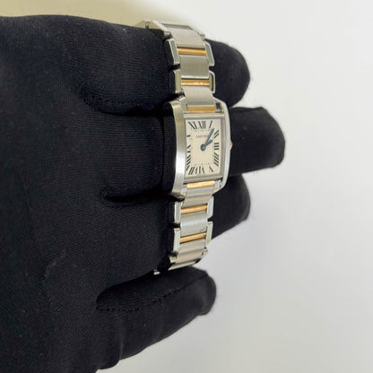 Cartier Tank 20mm White Dial Watch Ref# W51007Q4