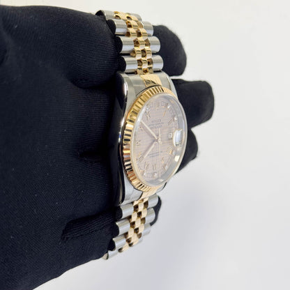 Rolex Datejust 36mm Houndstooth Dial Watch Ref# 16233 - Happy Jewelers Fine Jewelry Lifetime Warranty