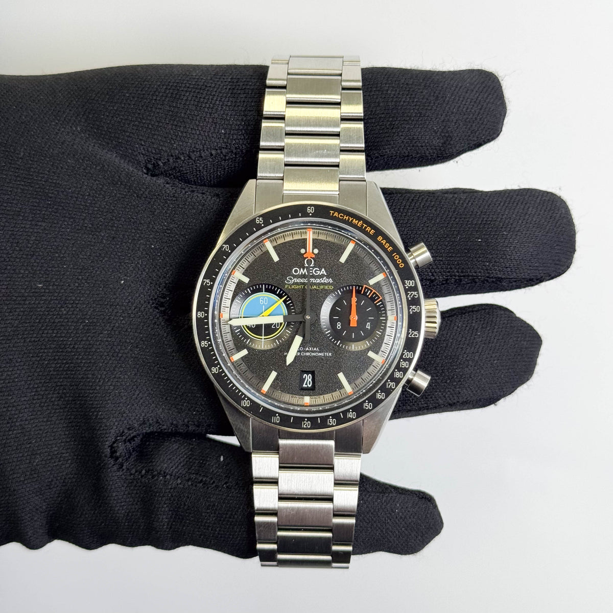Omega Speedmaster Pilot 41mm Black Chronograph Dial Watch Ref# 332.10.41.51.01.002 - Happy Jewelers Fine Jewelry Lifetime Warranty
