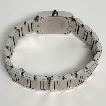 Cartier Tank Stainless Steel 20mm Ivory Dial Watch Ref# W51008Q3 - Happy Jewelers Fine Jewelry Lifetime Warranty