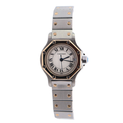 Cartier Santos 26mm Ivory Dial Watch Ref# 187903 - Happy Jewelers Fine Jewelry Lifetime Warranty