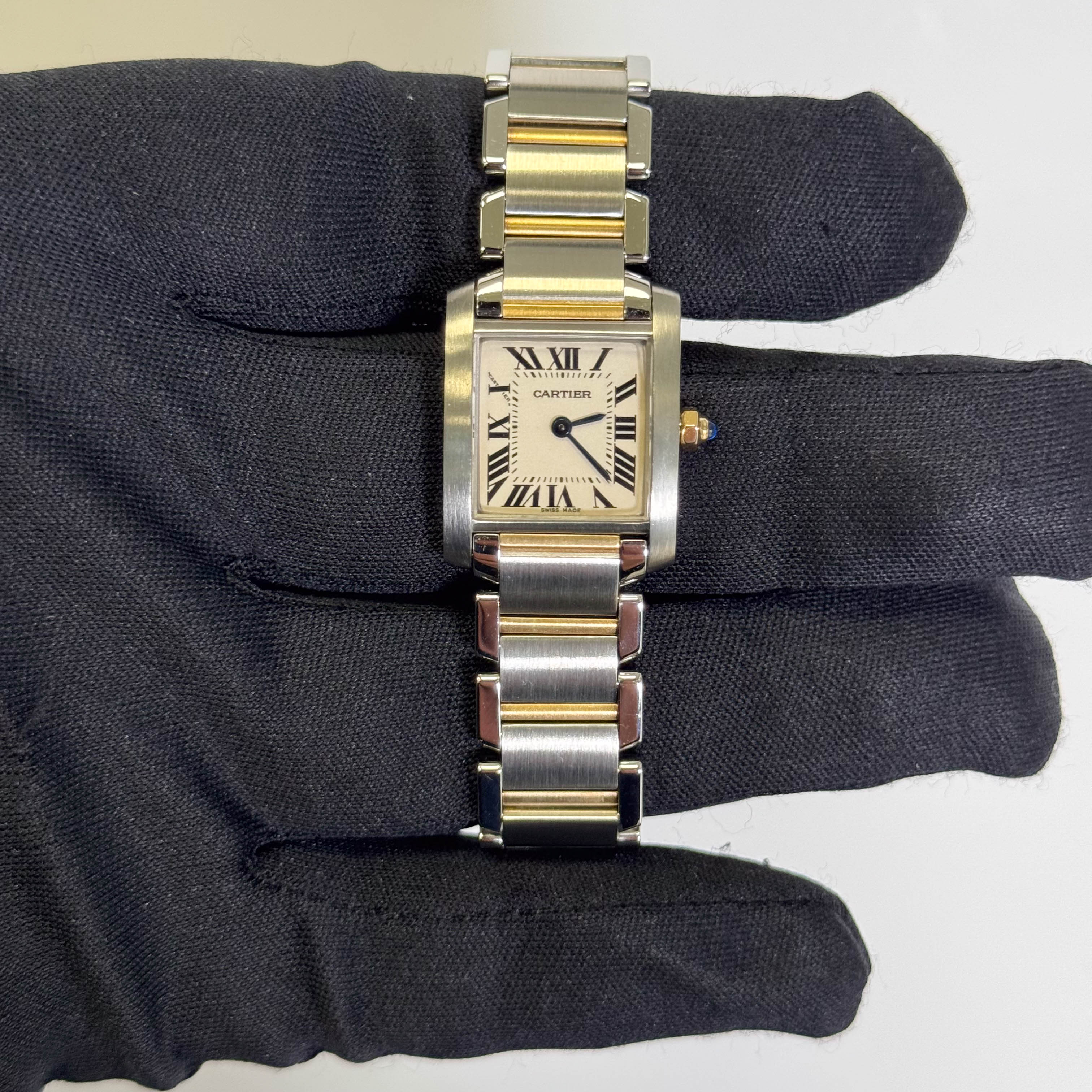 Cartier Tank 20mm White Dial Watch Ref# W51007Q4