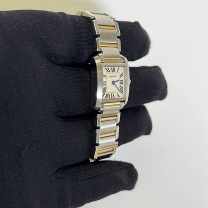 Cartier Tank 20mm White Dial Watch Ref# W51007Q4