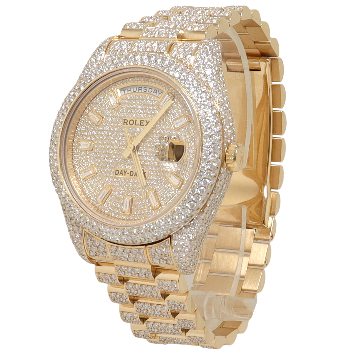 Rolex day date clearance iced out
