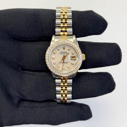 Rolex Datejust 26mm MOP Dial Watch Ref# 69173 - Happy Jewelers Fine Jewelry Lifetime Warranty