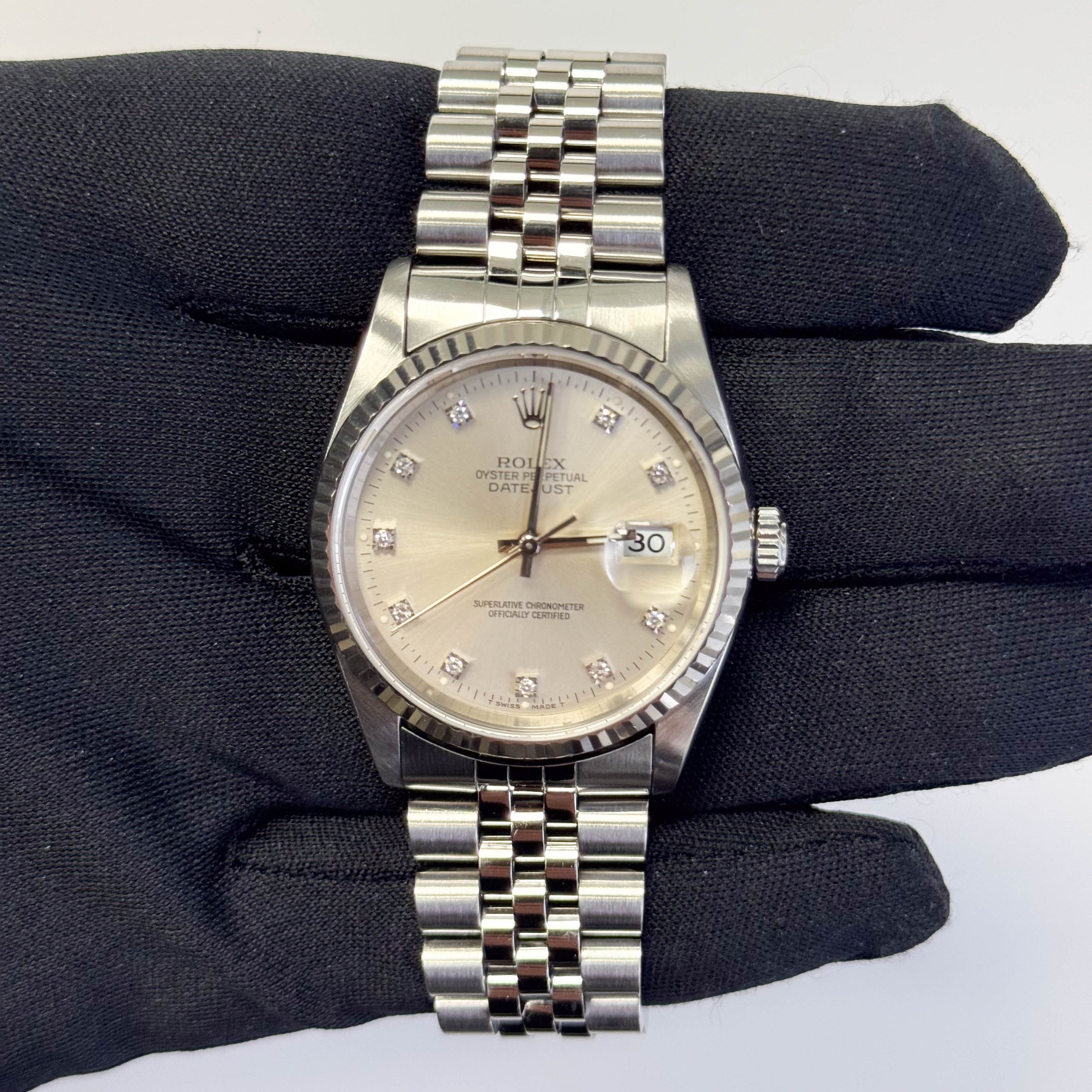 Rolex Datejust 36mm Silver Dial Watch Ref# 16234 - Happy Jewelers Fine Jewelry Lifetime Warranty