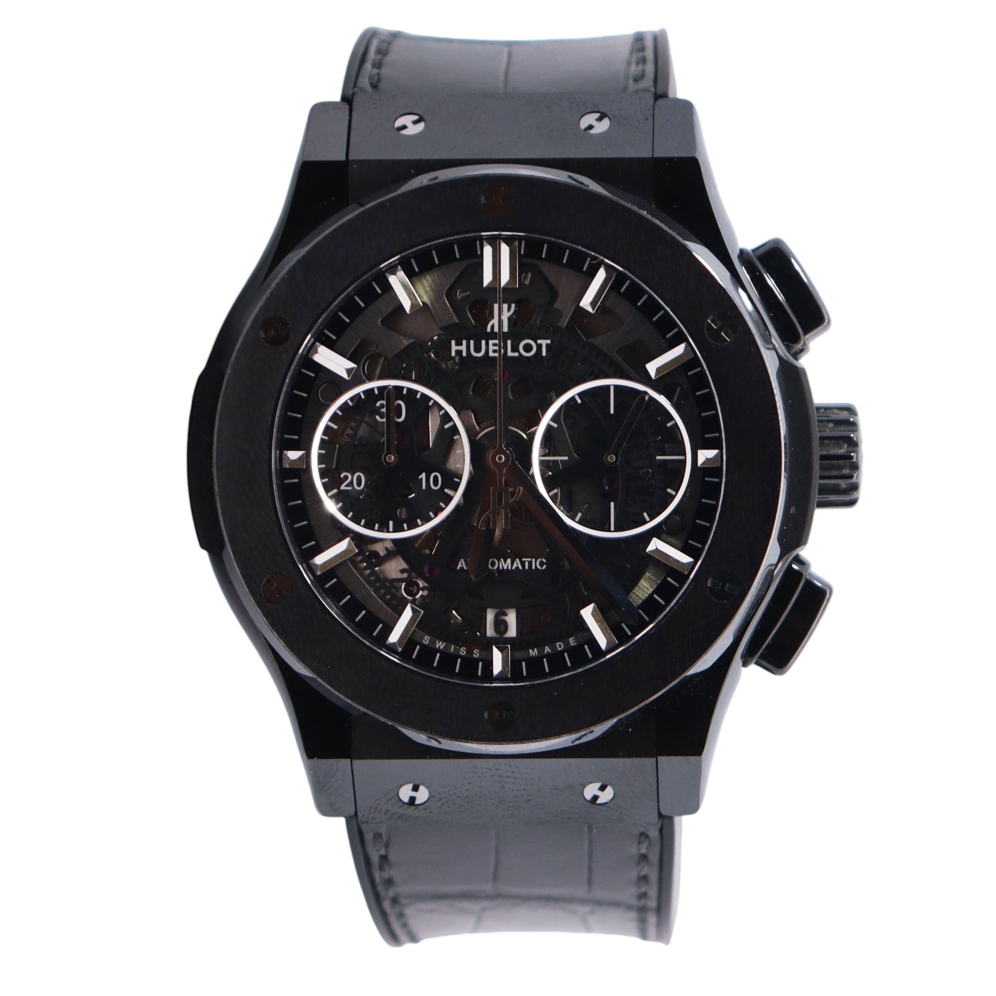 Hublot Classic Fusion 45mm Openwork Dial Watch Ref# 525.CM.0170.RX - Happy Jewelers Fine Jewelry Lifetime Warranty