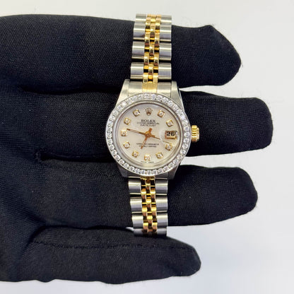 Rolex Datejust 26mm MOP Dial Watch Ref# 69173 - Happy Jewelers Fine Jewelry Lifetime Warranty
