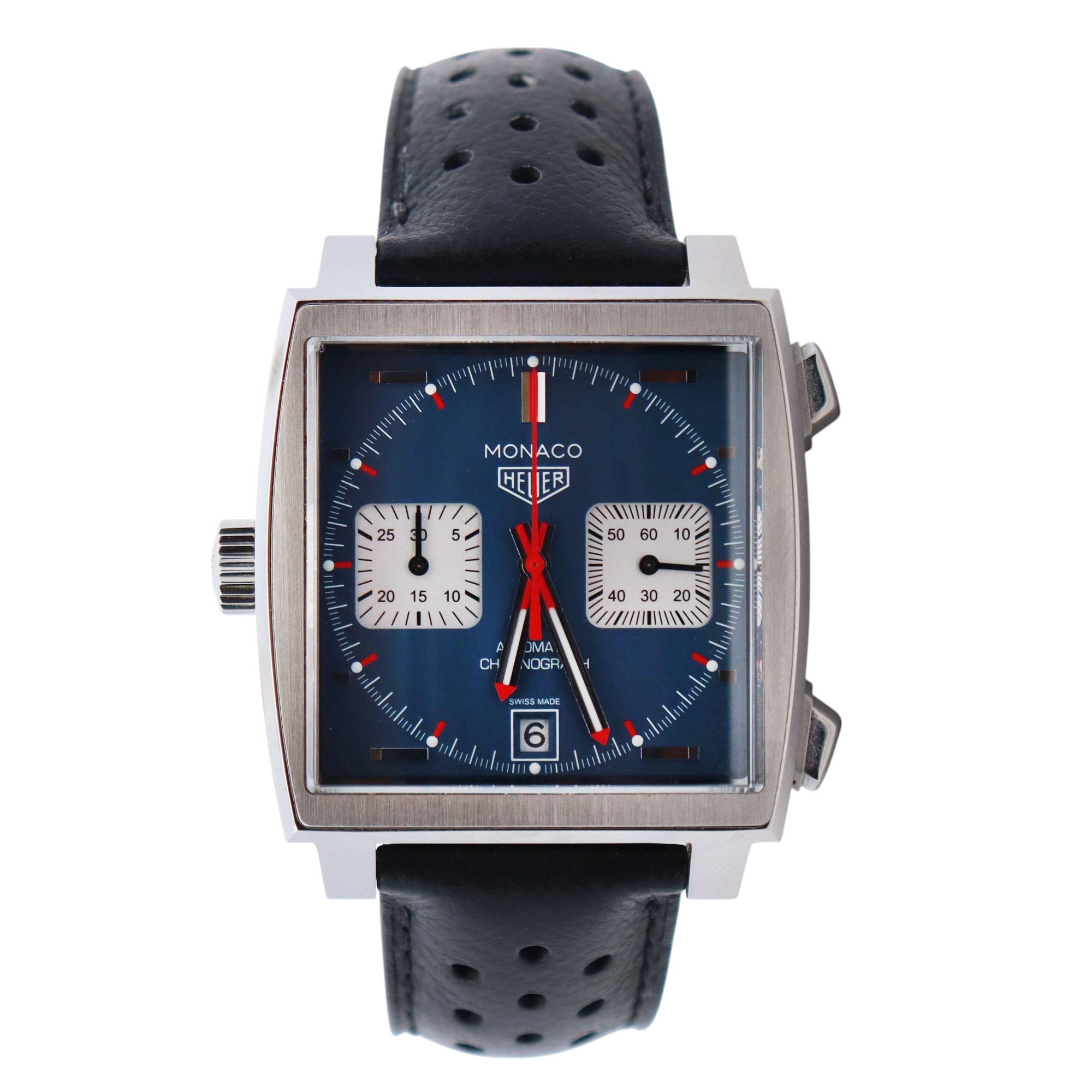 Tag Heuer Monaco 39mm Blue Dial Watch Ref# CBL2111.FC6453 - Happy Jewelers Fine Jewelry Lifetime Warranty