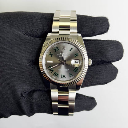 Rolex Datejust 41mm Wimbledon Dial Watch Ref# 126334