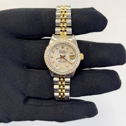 Rolex Datejust 26mm MOP Dial Watch Ref# 69173 - Happy Jewelers Fine Jewelry Lifetime Warranty