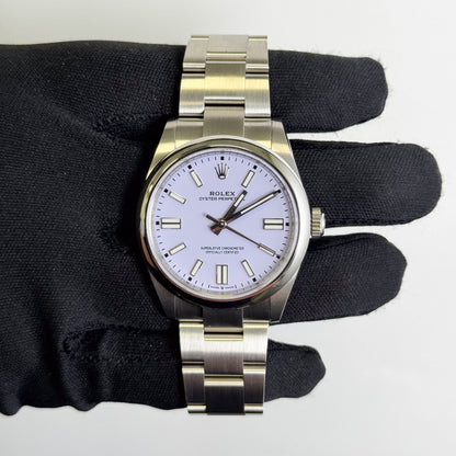 Rolex Oyster Perpetual 41mm Lilac Dial Watch Ref# 134300