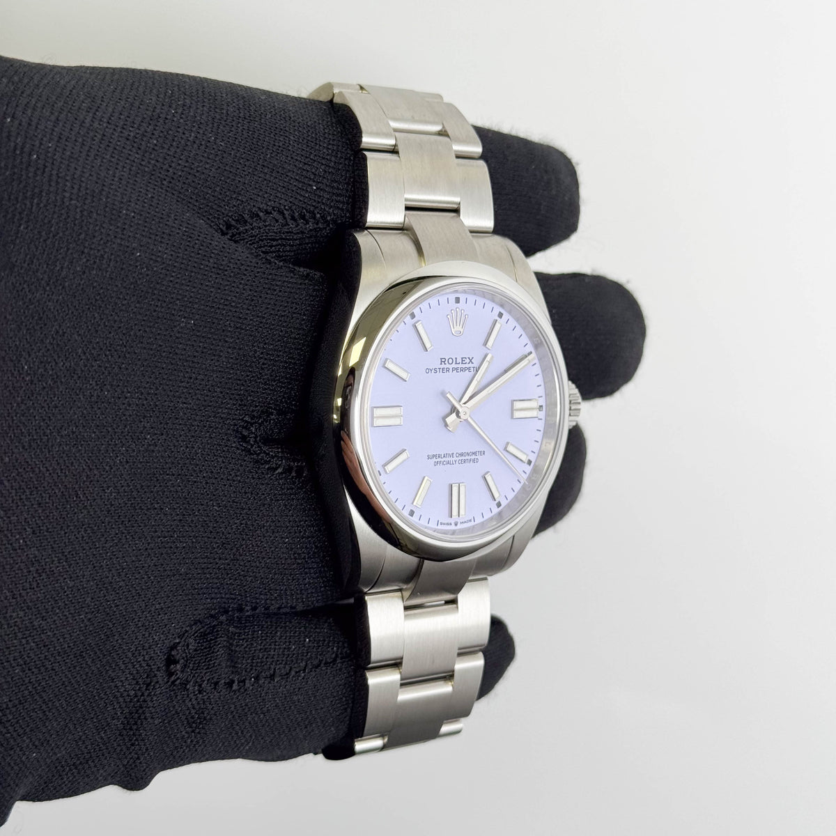 Rolex Oyster Perpetual 41mm Lilac Dial Watch Ref# 134300